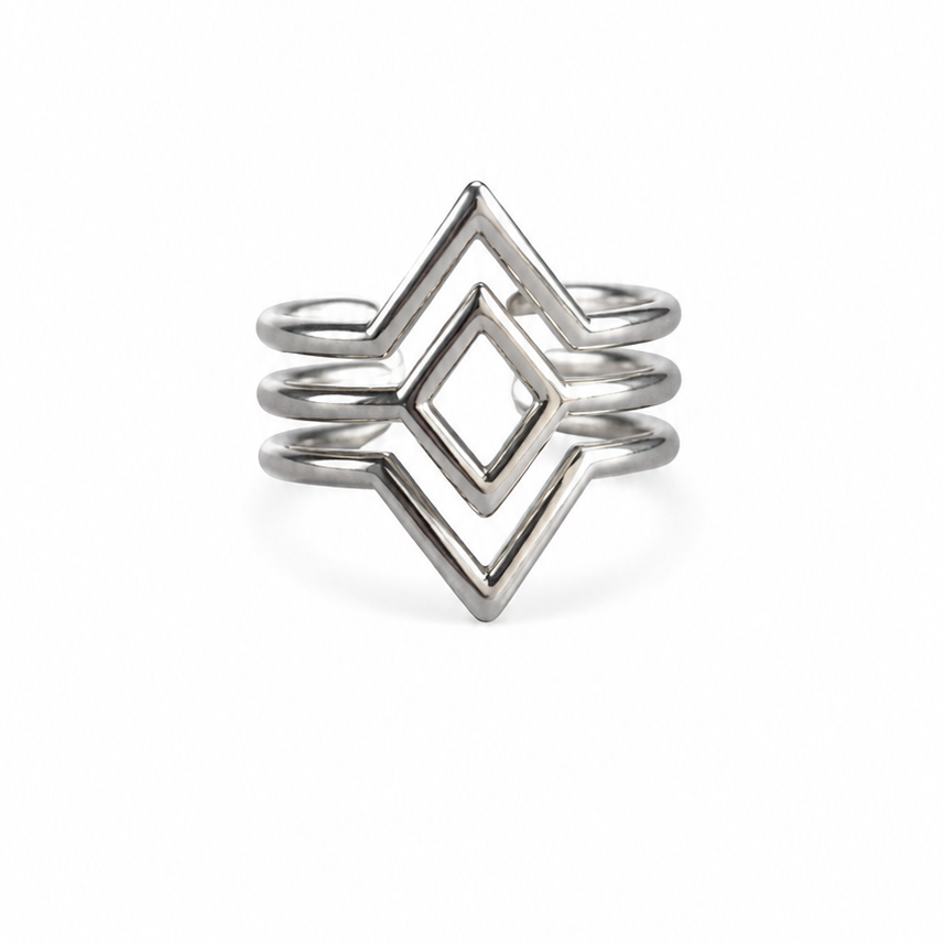Ring AMARA silbrig