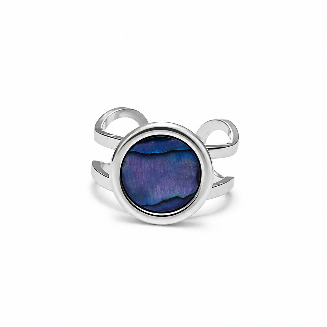 Ring PAUA silbrig