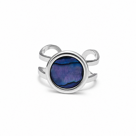Ring PAUA silbrig