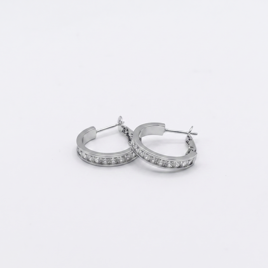 Creolen GLAMOUR SMALL silbrig
