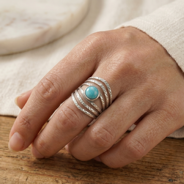 Ring TROJA silbrig