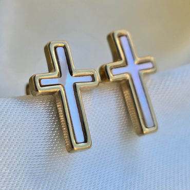 Ohrstecker CROSS goldig