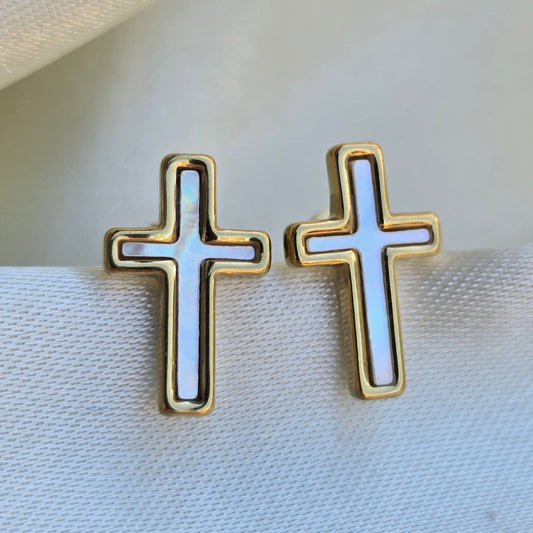 Ohrstecker CROSS goldig