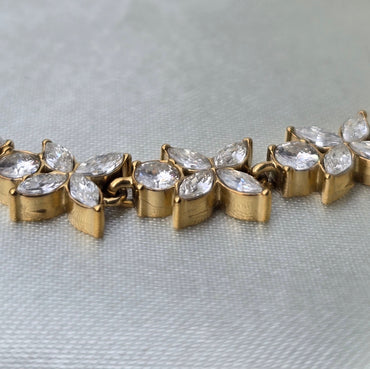 Armkette EISBLUME goldig