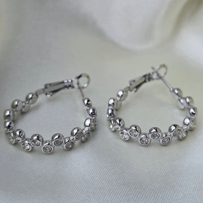 Creolen DOTTY cristal silbrig