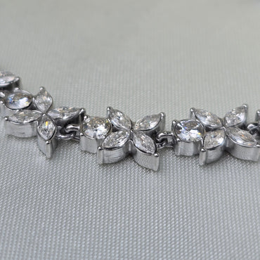 Armkette EISBLUME silbrig