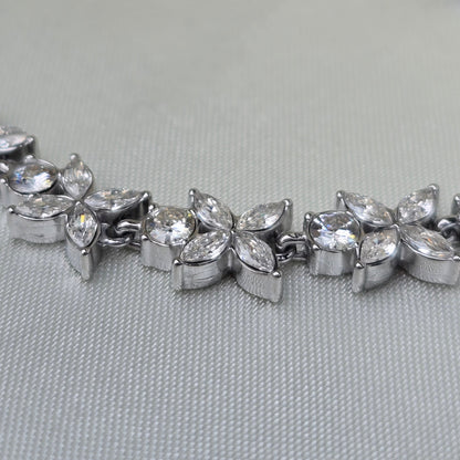 Armkette EISBLUME silbrig